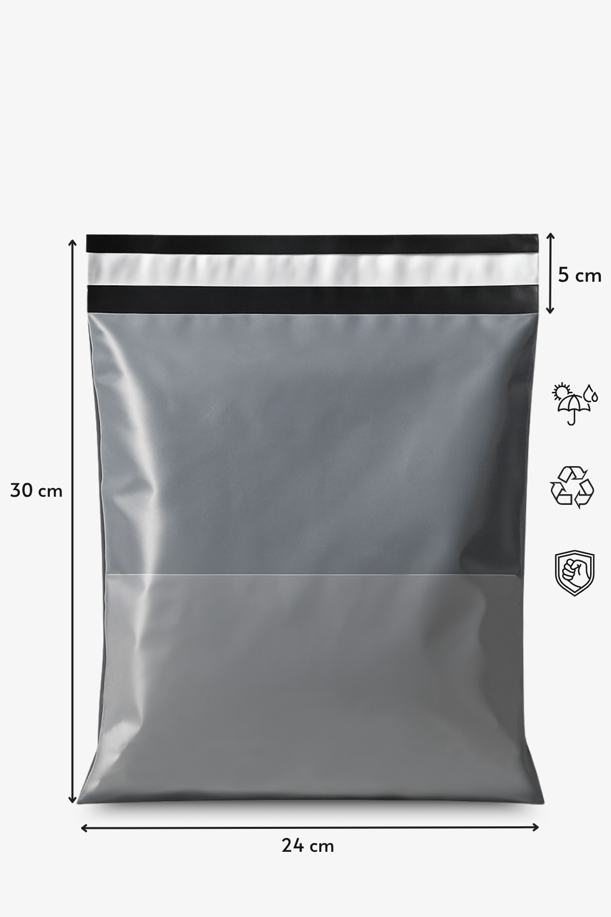 Poşetify 24X30+5 cm Dayanıklı, Yırtılmaz, Su Geçirmez Cepli Kargo Poşeti Poşetify 24X30+5 cm Dayanıklı, Yırtılmaz, Su Geçirmez Cepli Kargo Poşeti