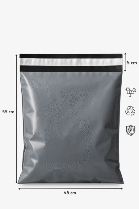 Poşetify 45×55+5 cm Dayanıklı, Yırtılmaz, Su Geçirmez Cepsiz Kargo Poşeti