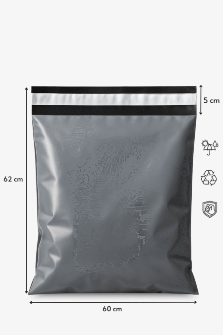 Poşetify 60×62+5 cm Dayanıklı, Yırtılmaz, Su Geçirmez Cepsiz Kargo Poşeti