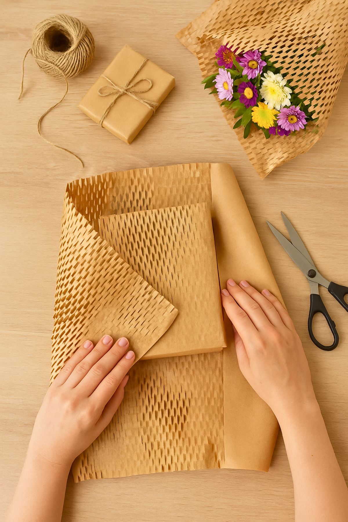 Petek Dolgu Ambalaj Kağıdı | Esnek Kraft Paketleme ve Koruyucu Dolgu Kağıdı 50 cm Petek Dolgu Ambalaj Kağıdı | Esnek Kraft Paketleme ve Koruyucu Dolgu Kağıdı 50 cm