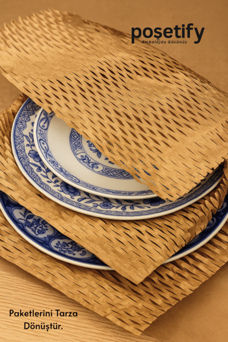 Petek Dolgu Ambalaj Kağıdı | Esnek Kraft Paketleme ve Koruyucu Dolgu Kağıdı 50 cm