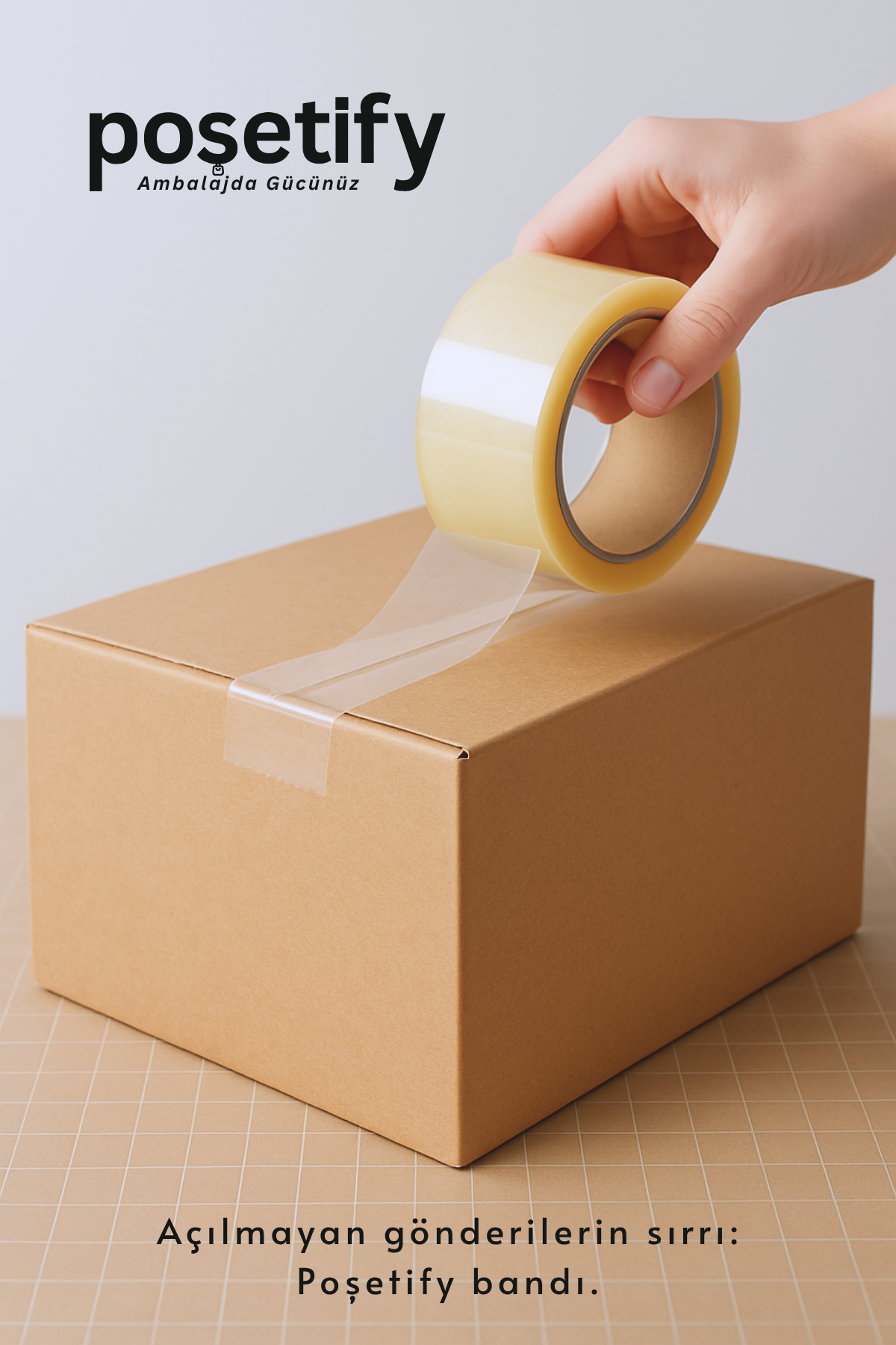 Poşetify 45mm x 100 Metre Koli Bandı | Güçlü Yapışkanlı Şeffaf Paketleme Bandı Poşetify 45mm x 100 Metre Koli Bandı | Güçlü Yapışkanlı Şeffaf Paketleme Bandı