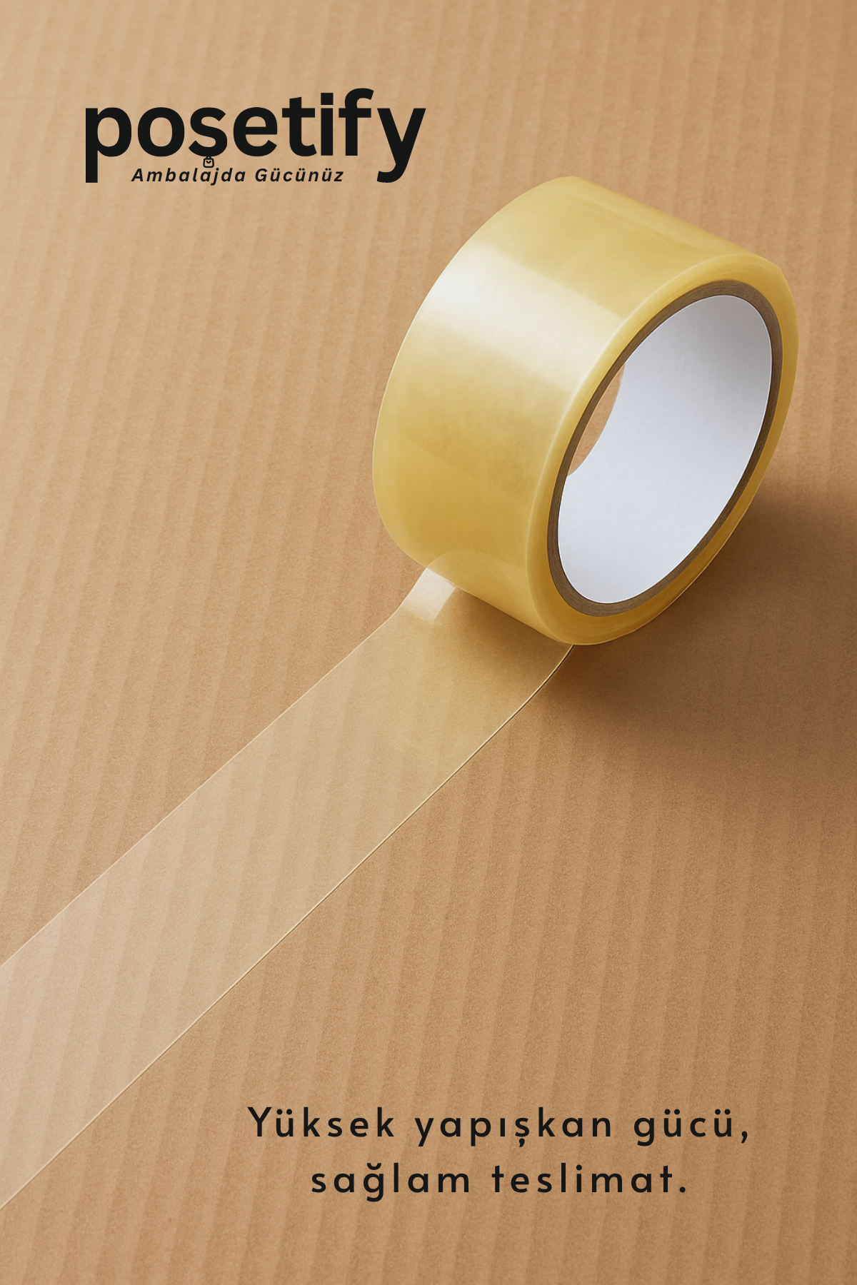 Poşetify 45mm x 100 Metre Koli Bandı | Güçlü Yapışkanlı Şeffaf Paketleme Bandı Poşetify 45mm x 100 Metre Koli Bandı | Güçlü Yapışkanlı Şeffaf Paketleme Bandı