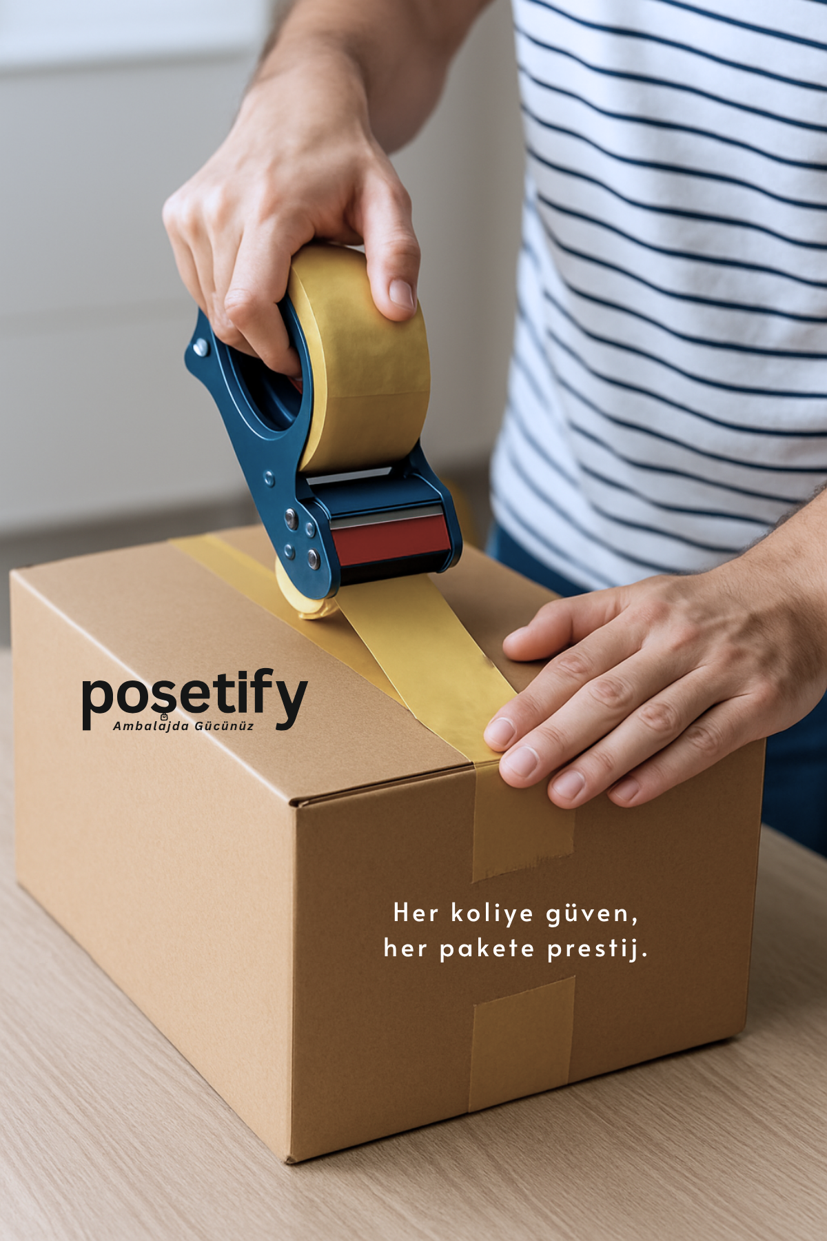 Poşetify 45mm x 100 Metre Koli Bandı | Güçlü Yapışkanlı Şeffaf Paketleme Bandı Poşetify 45mm x 100 Metre Koli Bandı | Güçlü Yapışkanlı Şeffaf Paketleme Bandı