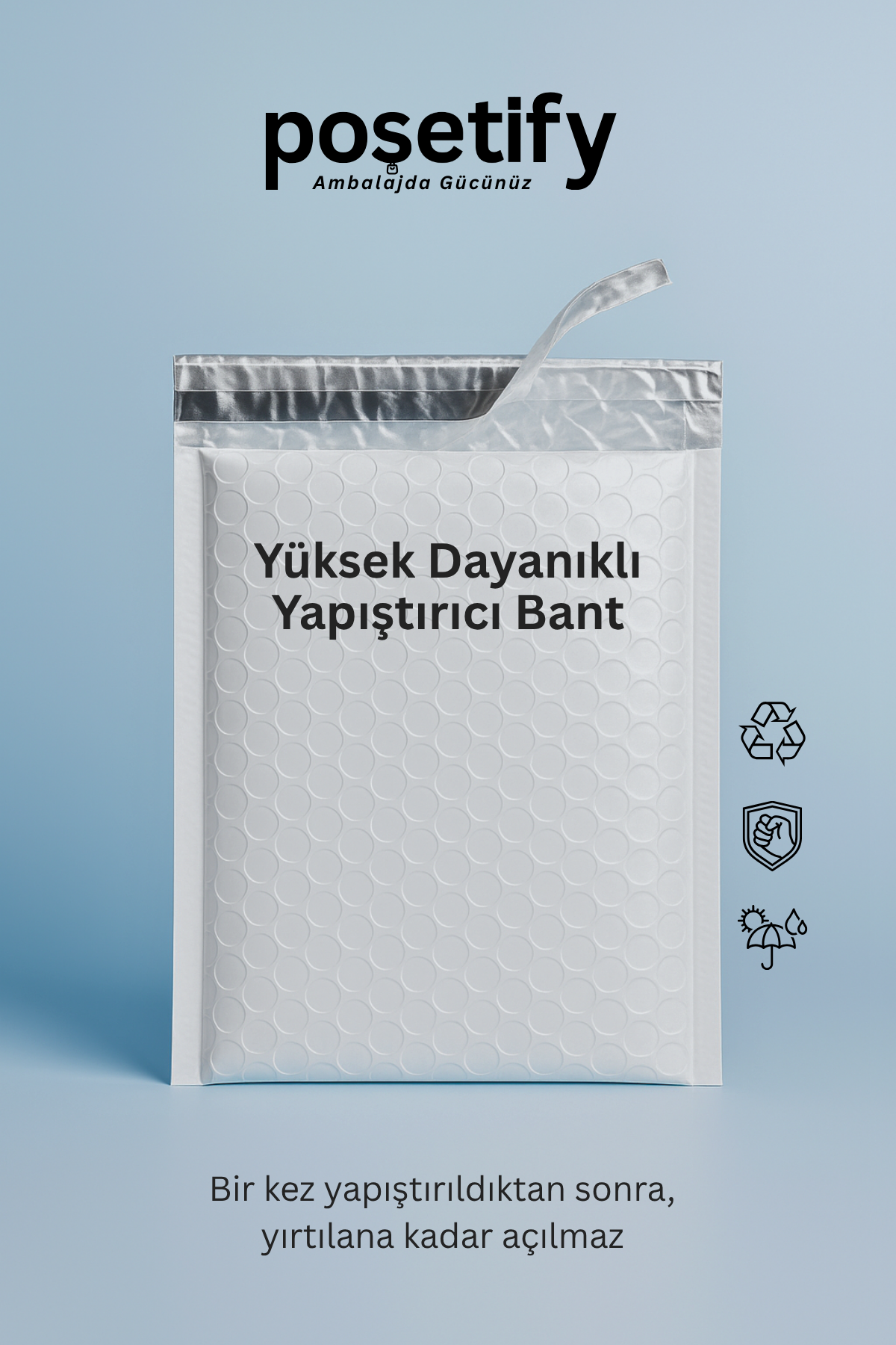 Poşetify Balonlu Beyaz Kargo Poşeti 40×50+5 cm | Bantlı Patpatlı Kargo Poşeti | Beyaz E-Ticaret Poşeti Poşetify Balonlu Beyaz Kargo Poşeti 40x50+5 cm | Bantlı Patpatlı Kargo Poşeti | Beyaz E-Ticaret Poşeti
