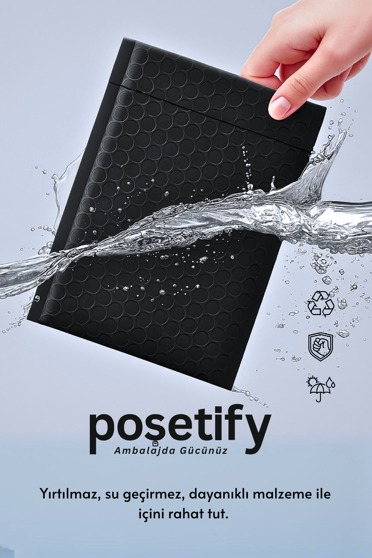 Poşetify Balonlu Siyah Kargo Poşeti 25×30+5 cm | 140 gr Bantlı Patpatlı Kargo Poşeti | Siyah E-Ticaret Poşeti Poşetify Balonlu Siyah Kargo Poşeti 25x30+5 cm | 140 gr Bantlı Patpatlı Kargo Poşeti | Siyah E-Ticaret Poşeti