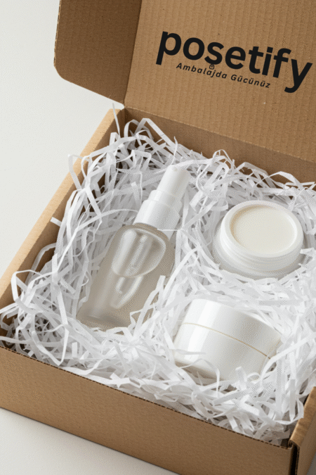 Poşetify Premium Kırpık Kâğıt Dolgu | Beyaz | Estetik Ambalaj | Koruyucu Paketleme Kâğıdı