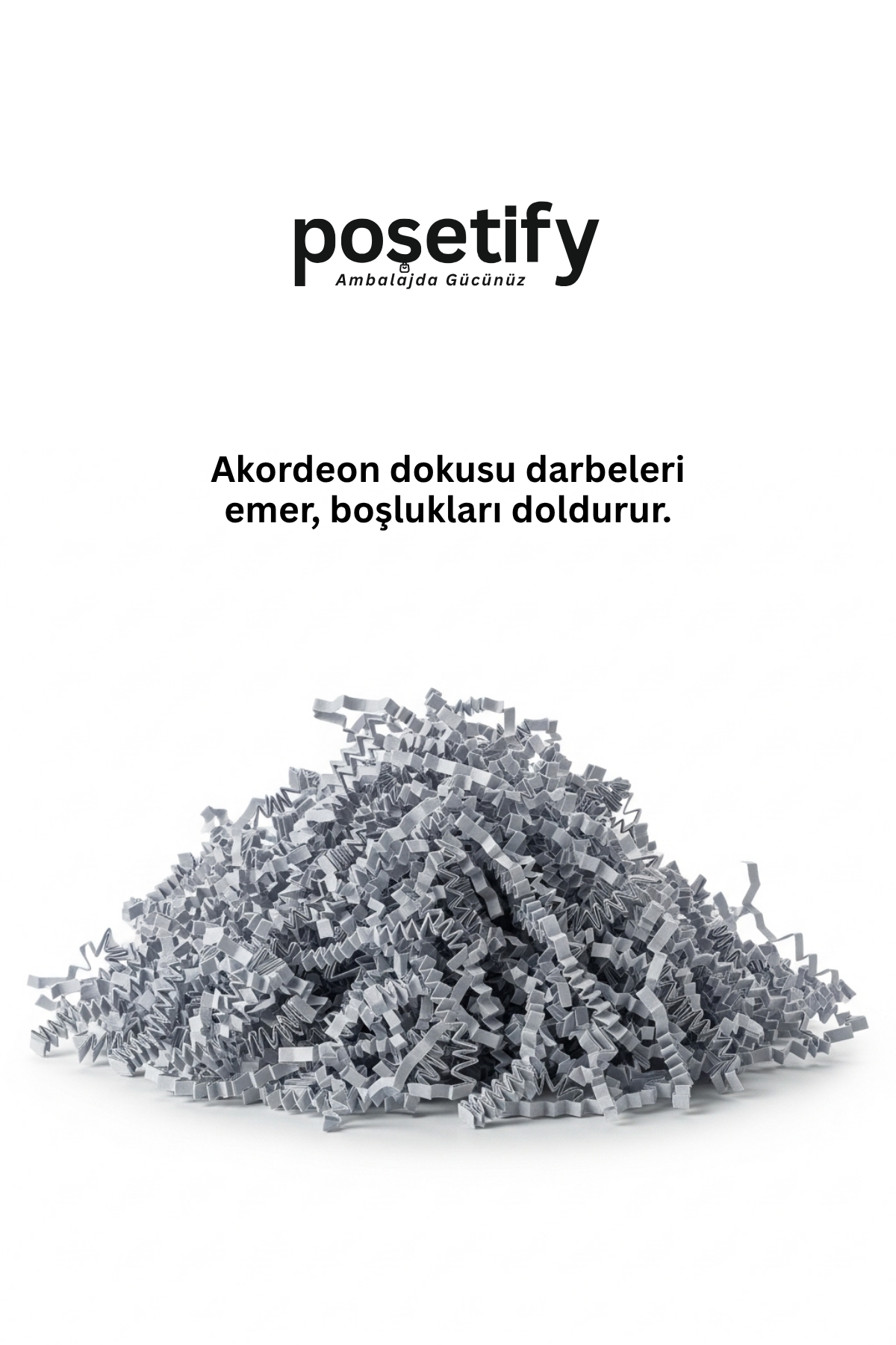 Poşetify Premium Kırpık Kâğıt Dolgu | Gri Renk | Estetik Ambalaj | Koruyucu Paketleme Kâğıdı Poşetify Premium Kırpık Kâğıt Dolgu | Gri Renk | Estetik Ambalaj | Koruyucu Paketleme Kâğıdı