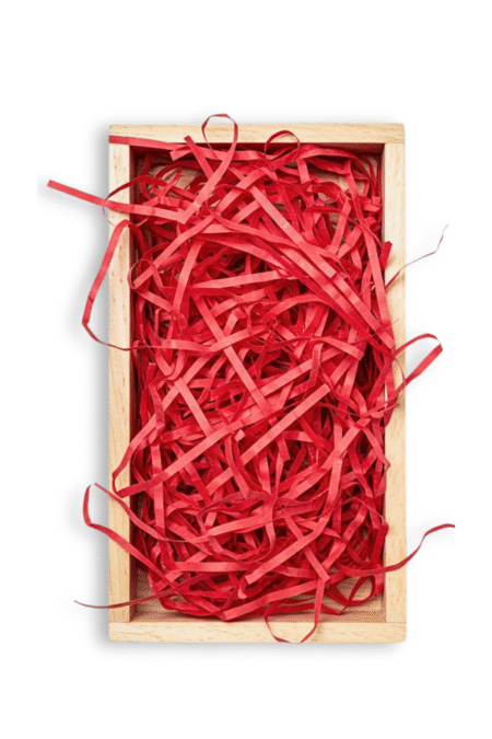 Poşetify Premium Kırpık Kâğıt Dolgu | Kırmızı Renk | Estetik Ambalaj | Koruyucu Paketleme Kâğıdı