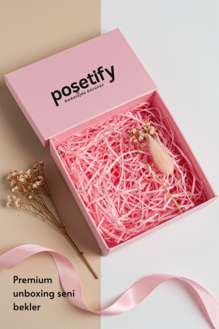 Poşetify Premium Kırpık Kâğıt Dolgu | Pembe Renk | Estetik Ambalaj | Koruyucu Paketleme Kâğıdı