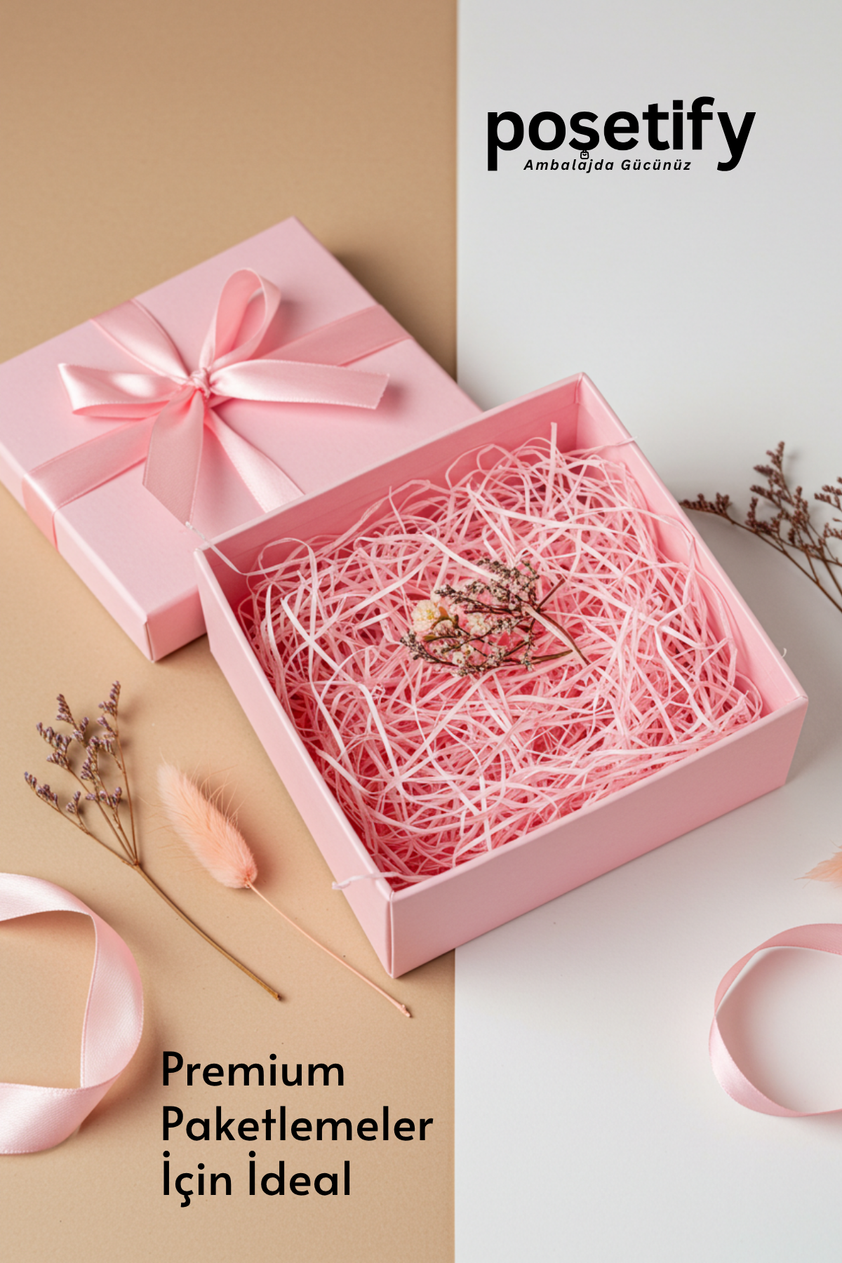 Poşetify Premium Kırpık Kâğıt Dolgu | Pembe Renk | Estetik Ambalaj | Koruyucu Paketleme Kâğıdı Poşetify Premium Kırpık Kâğıt Dolgu | Pembe Renk | Estetik Ambalaj | Koruyucu Paketleme Kâğıdı