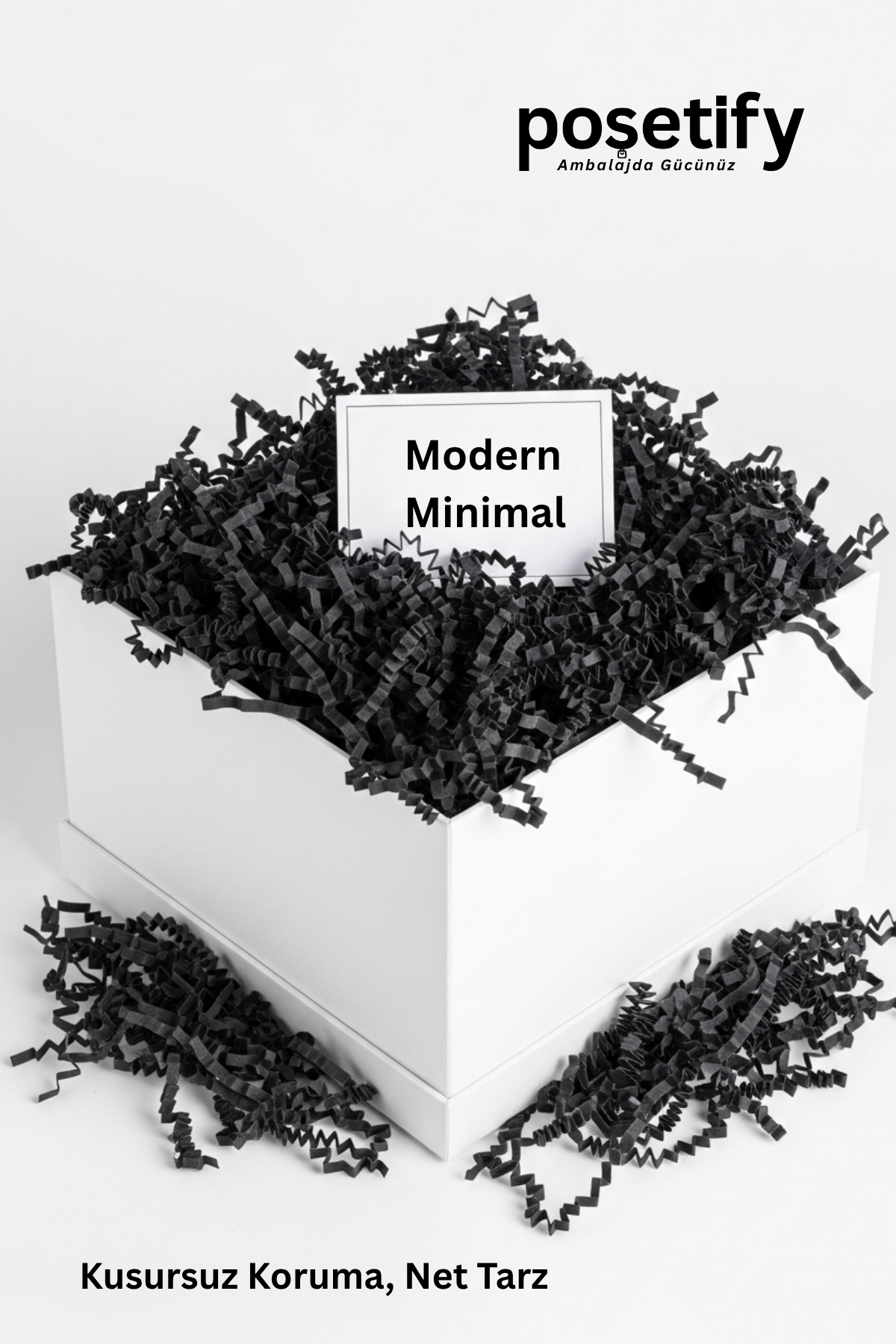 Poşetify Premium Kırpık Kâğıt Dolgu | Siyah Renk | Estetik Ambalaj | Koruyucu Paketleme Kâğıdı Poşetify Premium Kırpık Kâğıt Dolgu | Siyah Renk | Estetik Ambalaj | Koruyucu Paketleme Kâğıdı