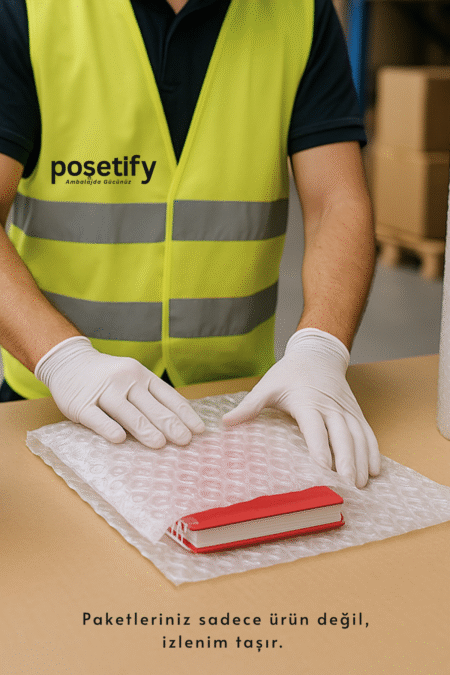 Poşetify Premium Büyük Balonlu Şeffaf Torba 14x22+12 cm Koruyucu Ambalaj Poşeti