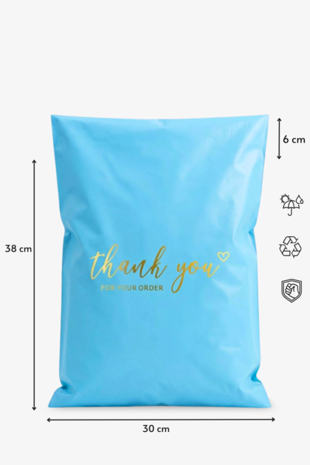 Premium Renkli Kargo Poşeti 30x38x6 cm | Yapışkan Bantlı | 100 Mikron