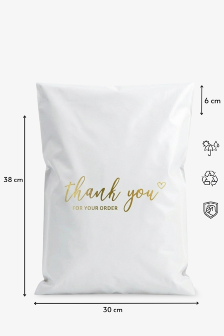 Premium Renkli Kargo Poşeti 30x38x6 cm | Yapışkan Bantlı | 100 Mikron