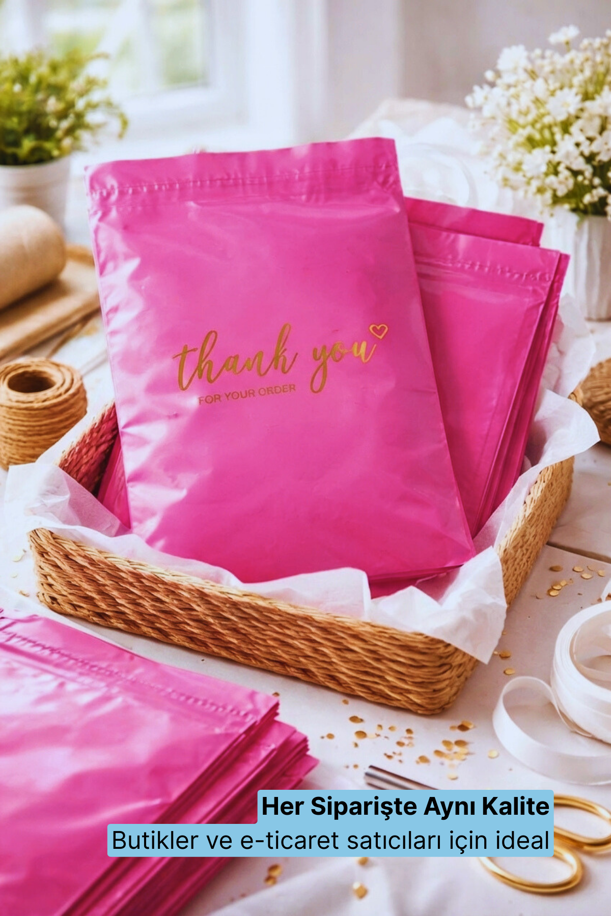 Premium Renkli Kargo Poşeti 30x38x6 cm | Yapışkan Bantlı | 100 Mikron Premium Renkli Kargo Poşeti 30x38x6 cm | Yapışkan Bantlı | 100 Mikron