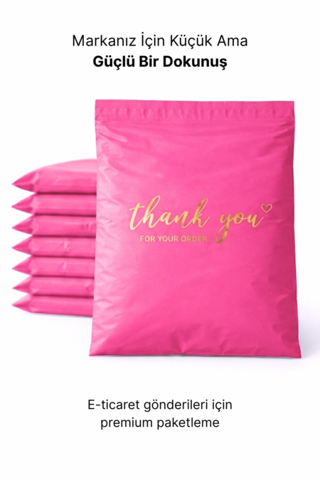 Premium Renkli Kargo Poşeti 30x38x6 cm | Yapışkan Bantlı | 100 Mikron